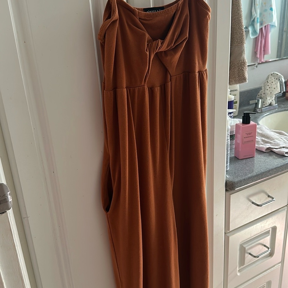 Elegant Brown Jumpsuit